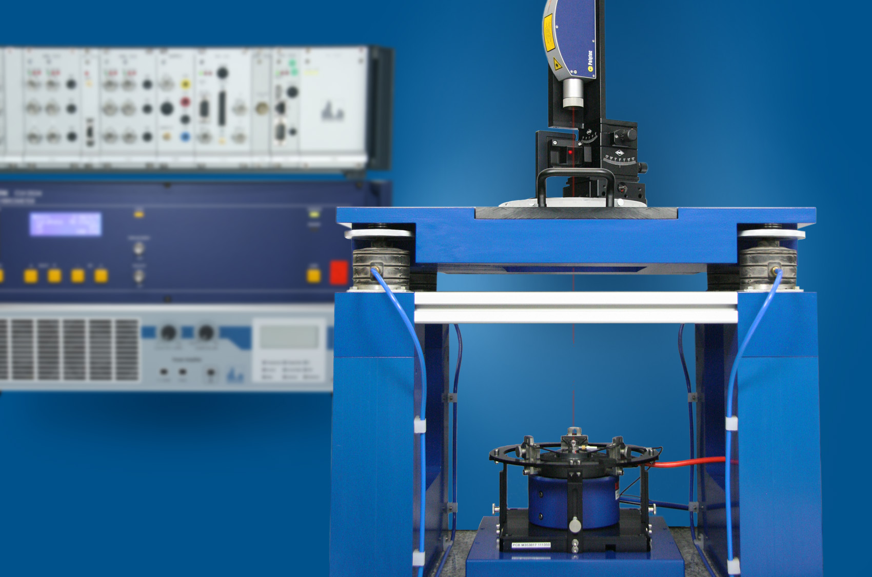 SPEKTRA calibrates all primary systems with laser vibrometer.